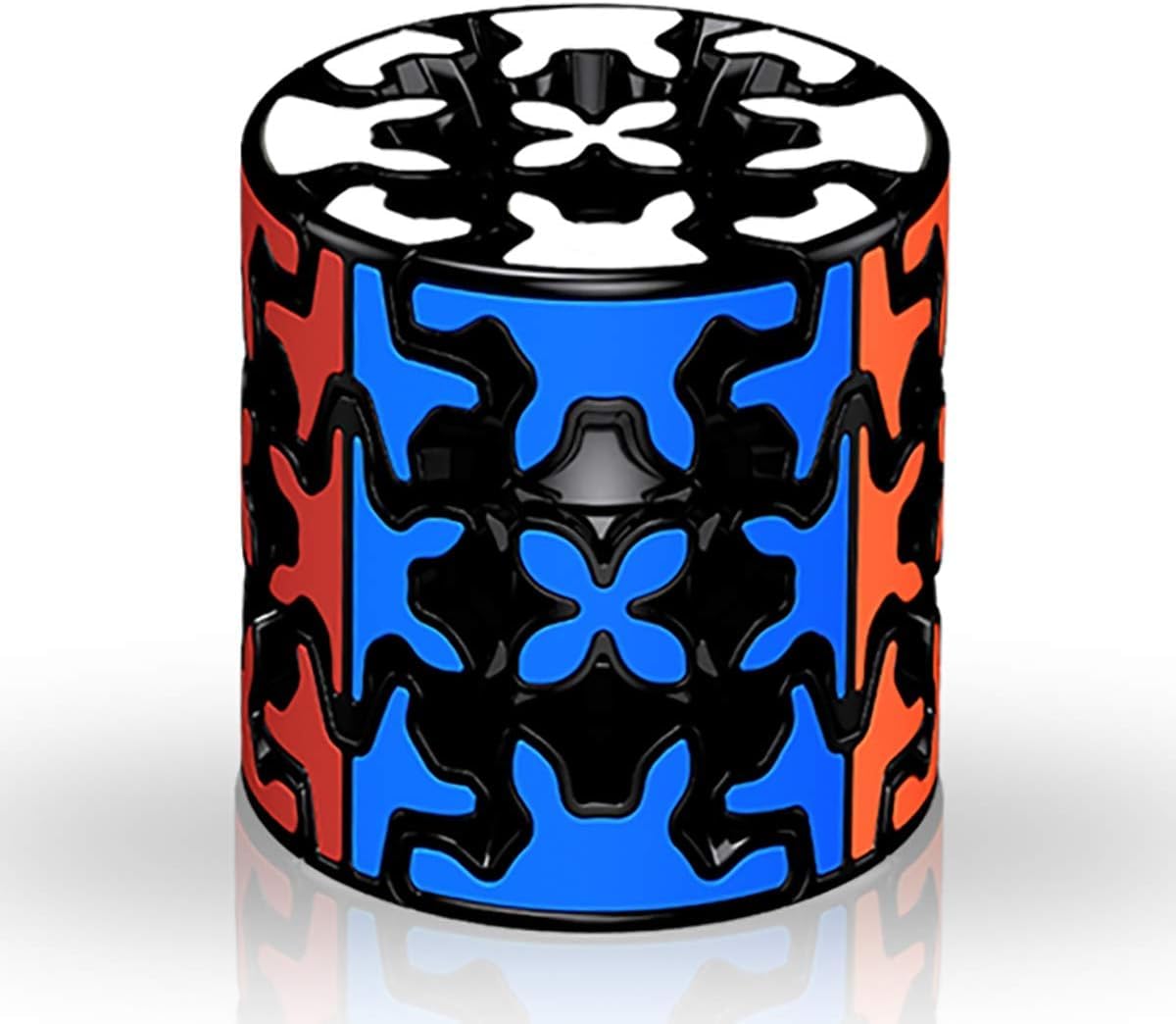 Logica Gochi - Cubo Magico Gear Cilindro 3x3 - Rompicapo collezione - Senza adesivi - Cubo resistente - Idea regalo puzzle - Da viaggio - Puzzle per principianti - 4