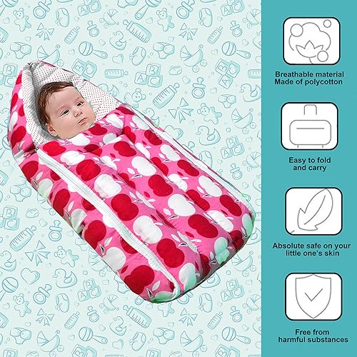 Image of VParents Baby Feeding Pillow Bedding Set with Mosquito net and Sleeping Bag Combo Cheeky Cheeky (Pink) 110503