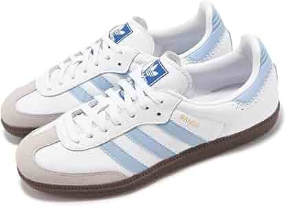 Amazon.com | adidas Samba OG White Clear Sky Blue Women's Size 8 | Fashion  Sneakers