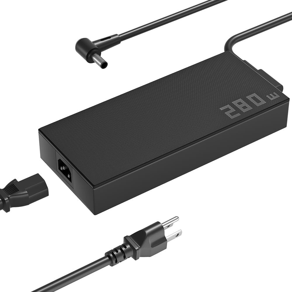280W ADP-280EB B AC Charger for Asus ROG Strix G15 G16 G17 G18 Scar 15 17 G532 G533 G733C G732L Scar/Hero II G531 GL704 G731G Zephyrus G14 G15 G16 M15 M16 S15 S17 Duo 15 16 Flow X16 TUF A16