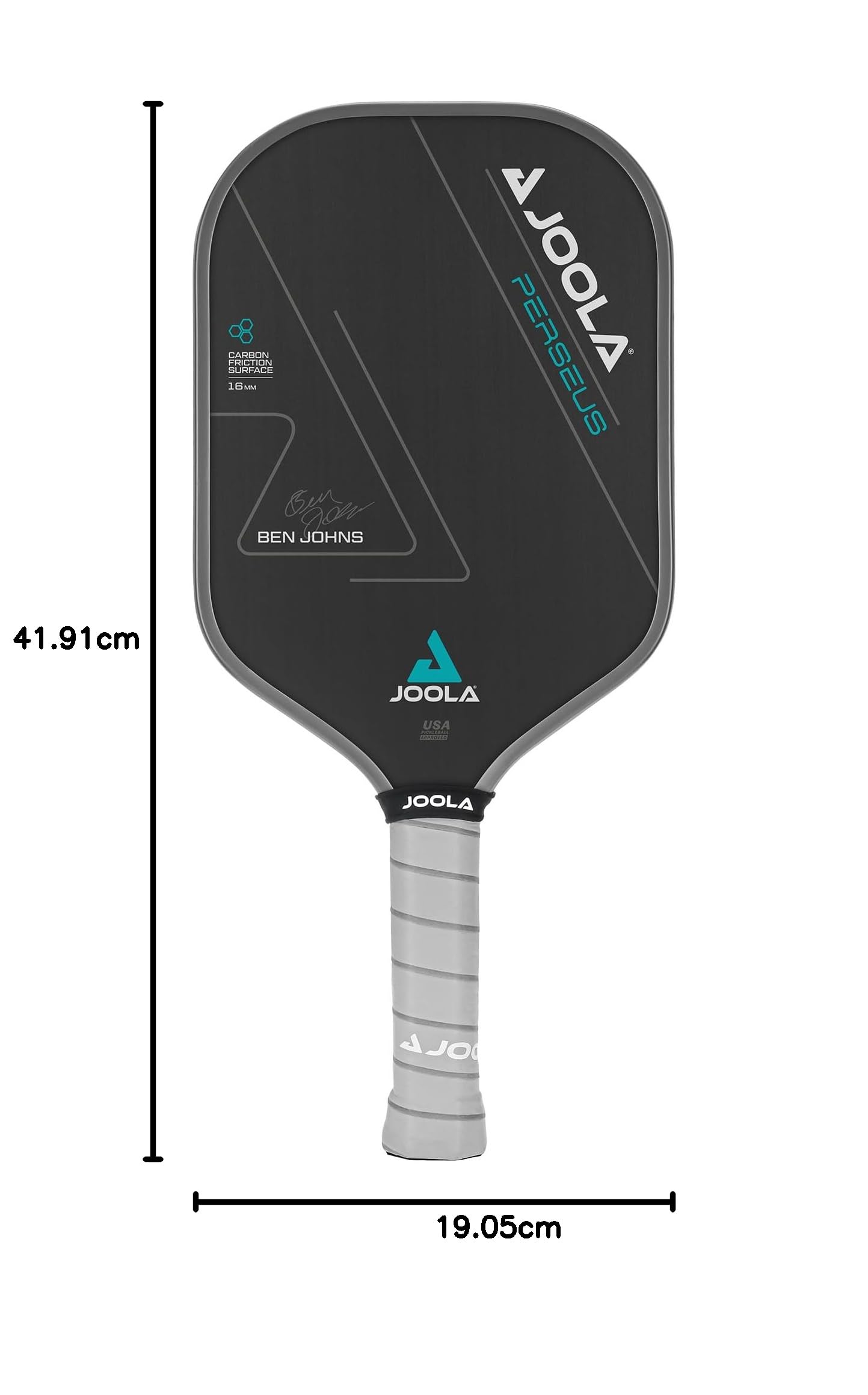 JOOLA Pickleball-Schläger Ben Johns Perseus CFS Hochwertiger Profi Pickleball-Paddel aus Carbon, USAPA Zertifiziert, CFS