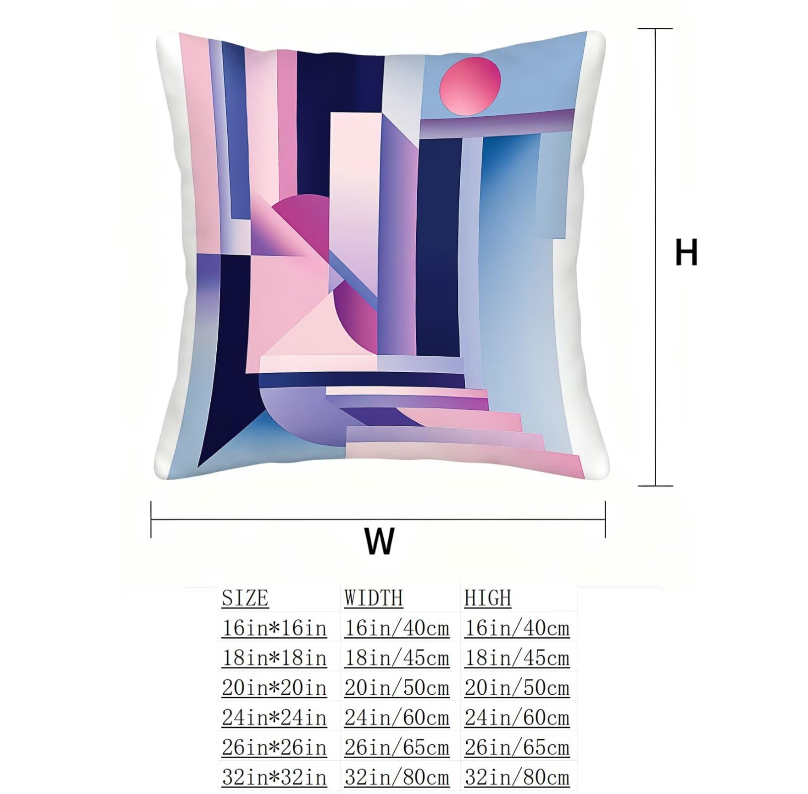Rosa Funda Cojin 60x60 GeometríA Funda Almohada 60x60 Cojines Sofa Súper Suave Fundas Cojines Decorativos Fundas Almohadas 4 Piezas Cervicales y Cuello, para Hogar Sofa Cama Salon Decoracion E - 679