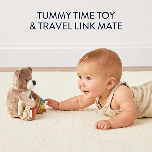 Miniatura 2 de Itzy Ritzy Espejo de juguete sensorial para el tiempo boca abajo, cuenta con sonidos arrugados y tintineos, múltiples texturas y espejo para