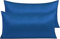 Vista 52 de NTBAY - Fundas de almohada de satén con cremallera, súper suaves y lujosas fundas de almohada