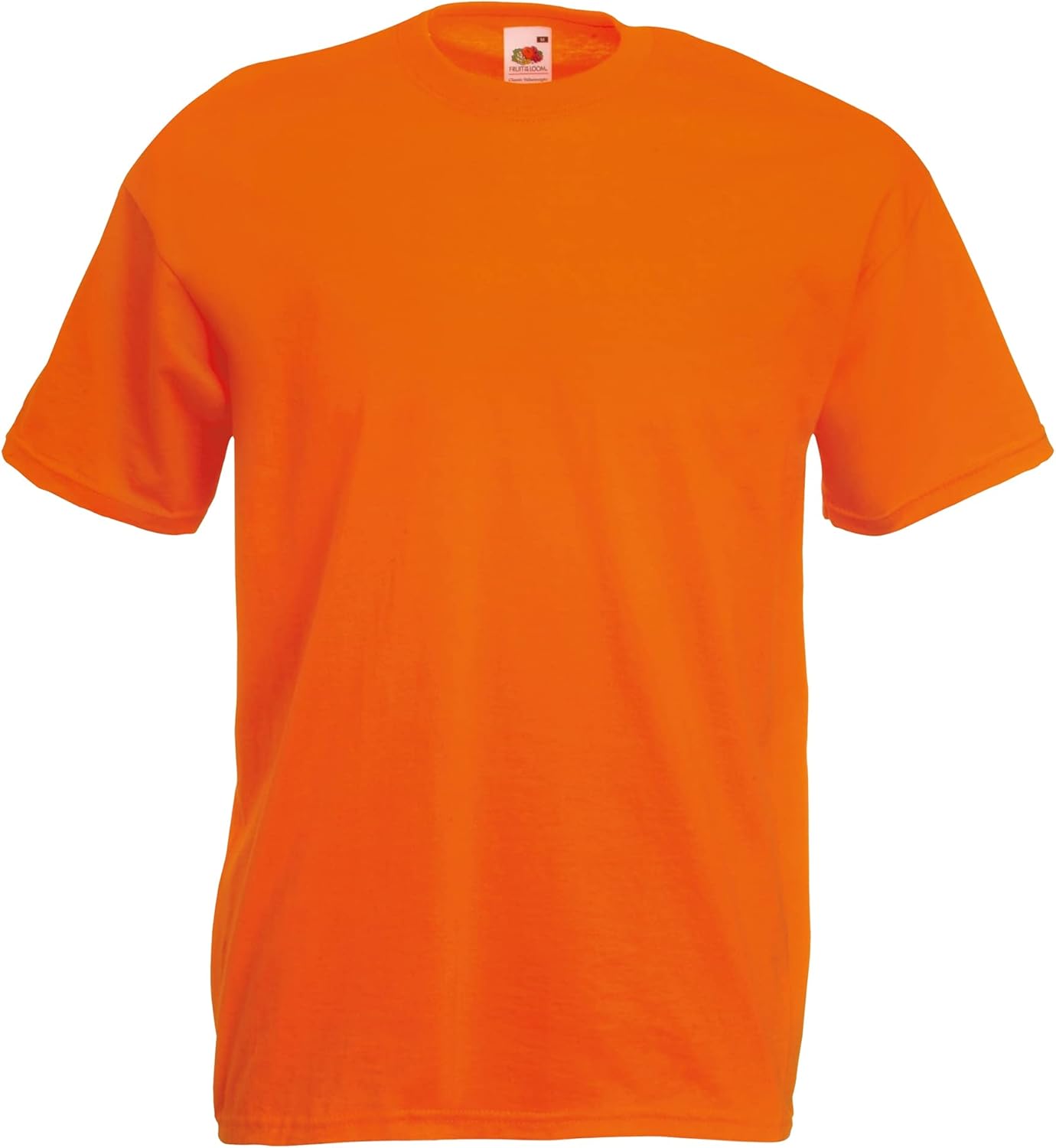 FRUIT OF THE LOOM Mens Valueweight Crew Neck, Short Sleeve T-Shirt, not V Neck. XXL Orange