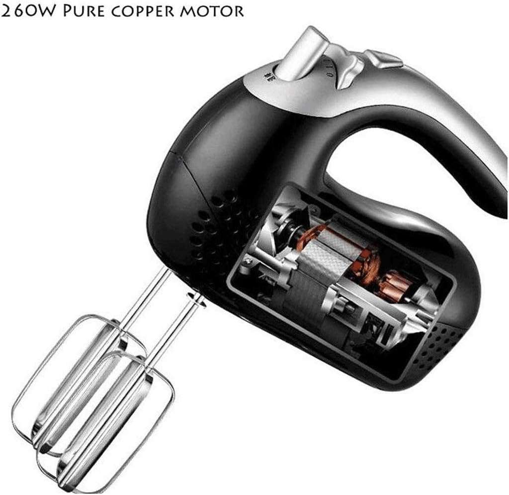 Mixer : 5 Speed Stand Mixer with Steel Mixing Bowl, Dough Hooks & Mixer Beaters for Dressings, Frosting, Meringues