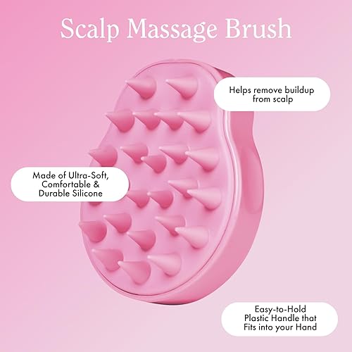 Miniatura 3 de Rizos Rizos - Cepillo de masaje para el cuero cabelludo estimula el cuero cabelludo mejora la circulación promueve el crecimiento saludable del