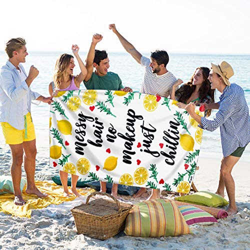 WLZP 【2022 NEW】 Microfiber Beach Towel, Absorbent Beach Blanket - 75 x 150CM, Compact, Sand Proof, Best Lightweight Towel for The Swimming, Sports, Travel, Beach - Gift Waterproof Case