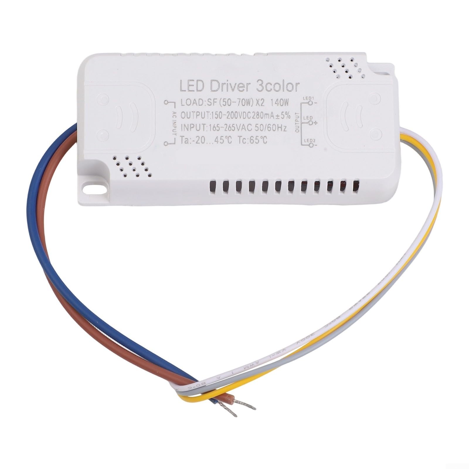 LED Driver 3 Color Adapter for LED Lighting AC220V, Non-Isolating Transformer Replacement, Compatible with Spotlight Bulb Strip Tube Panel Light