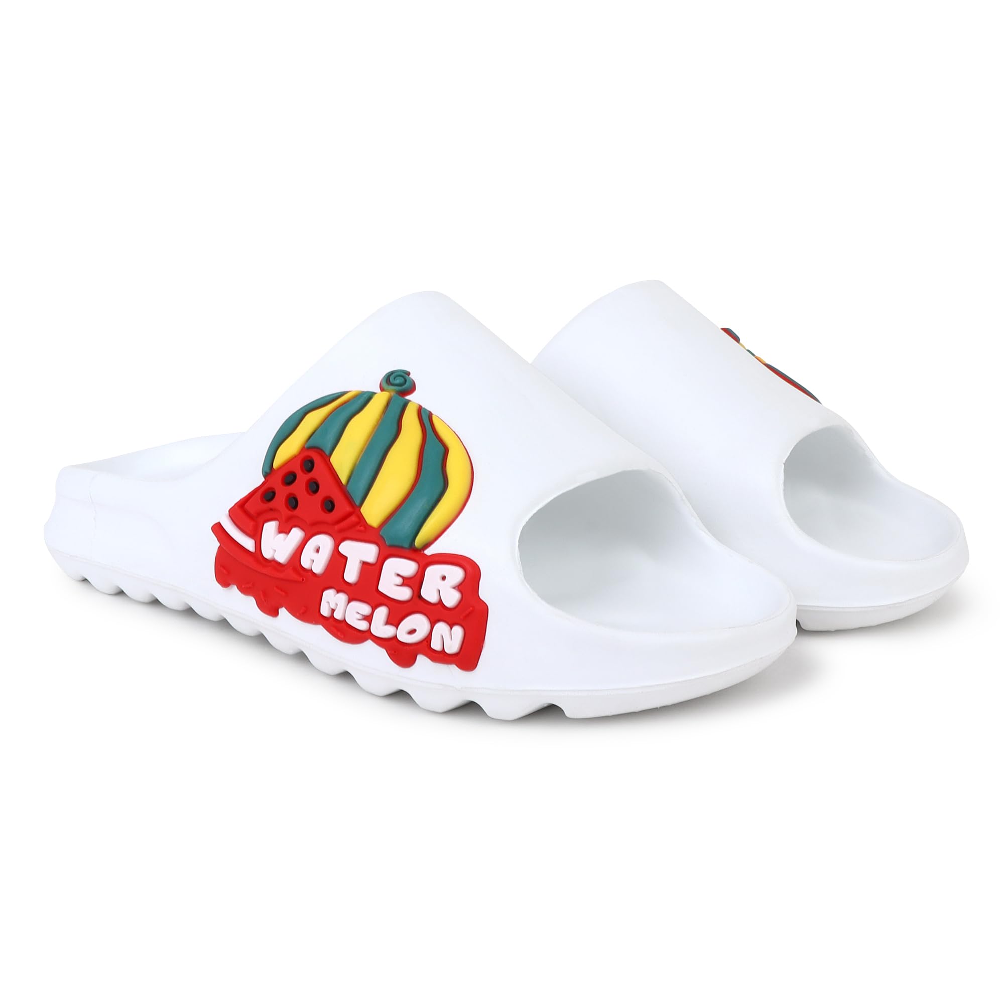 Pampy Angel Zig Zag Melon Mens Flip Flops Slides Back Open Household Comfortable Slippers White,7 (UK/India) (B0D4VHNVRY) Amazon Price History, Amazon Price Tracker