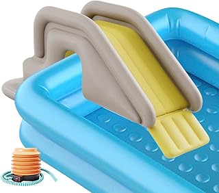 Pool Slide for Above Ground Pools | Waterpark Anti-Tipping Slides Outdoor Fun Toy - Inflatable Slides for Above Ground, Water Play Center, Inground Pools Cle-ca