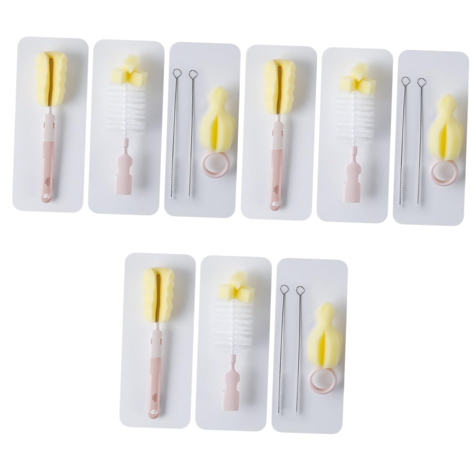 FRCOLOR 3sets Spazzole Per e Pannolini Per Bottiglie e Pannolini Facile Usare Compatibile Ppsu