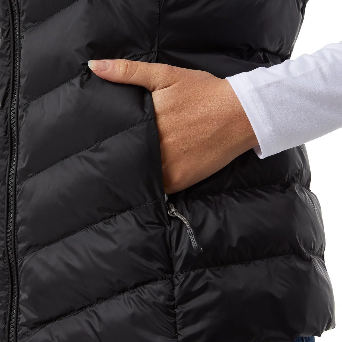 32 Degrees Women’s Lightweight Warmth Stand Up Collar Vest - Image 3