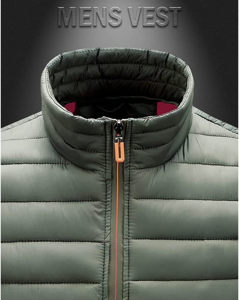 Winterjacke Weste Warme Warmer Gilet Herren Daunenweste Stehkragen Steppweste Mäntel Pufferweste Steppweste