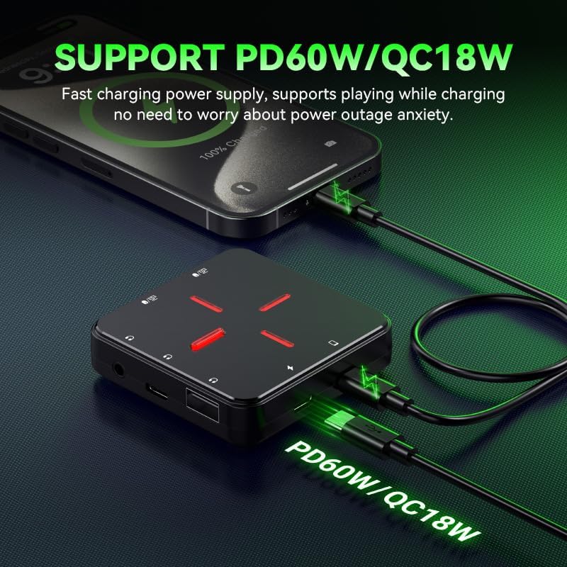 TEYZ/M12 Keyboard Mouse Converter Delta Mobile Game Controller Conversion Keyboard Mouse CODM Native Game