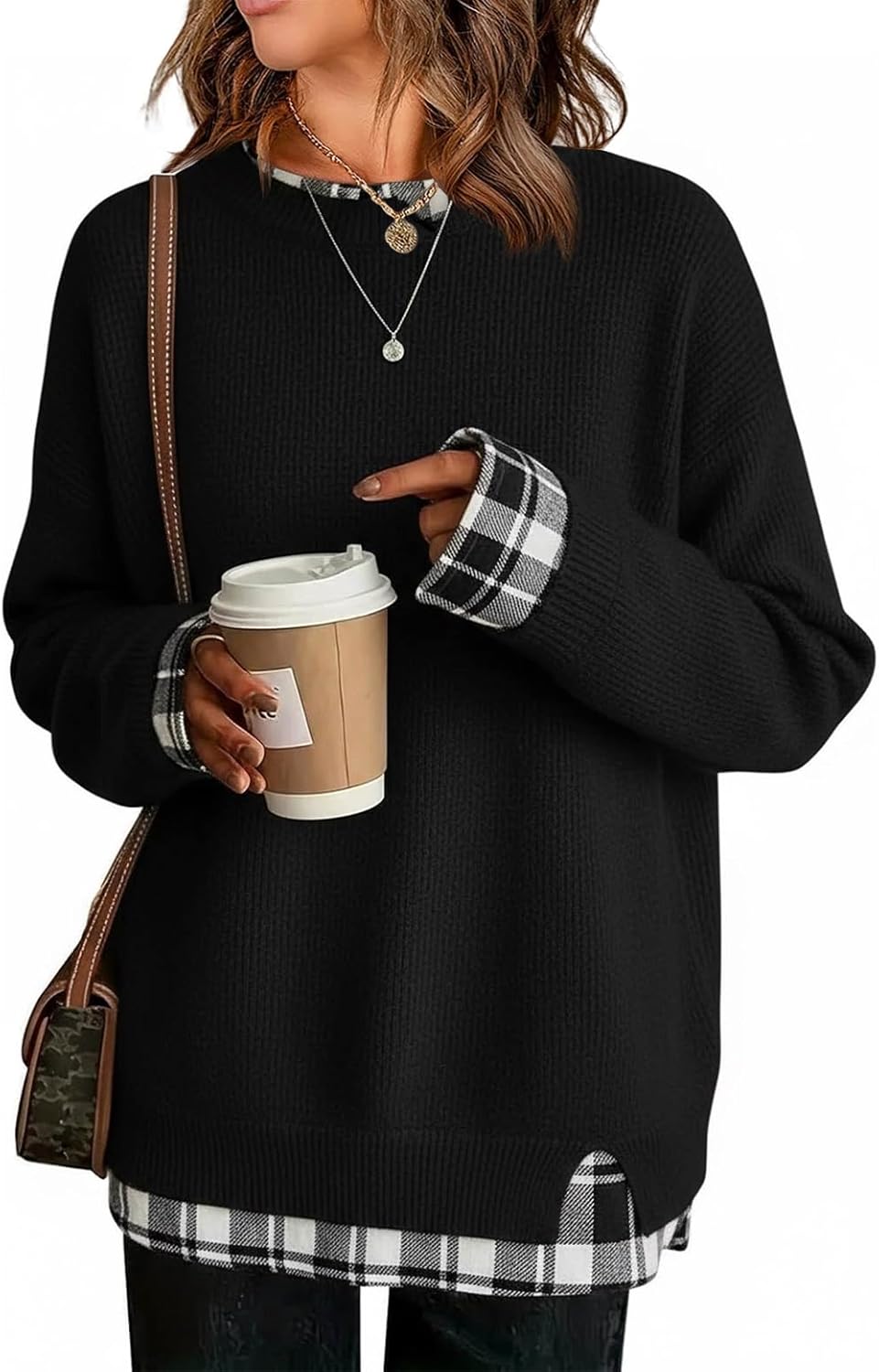 ETCYY Womens Sweaters School Teacher Outfits Fall Clothes Cowboy Chic Knit Cozy Fall Fashion 2026 Winter Oversized Sweater