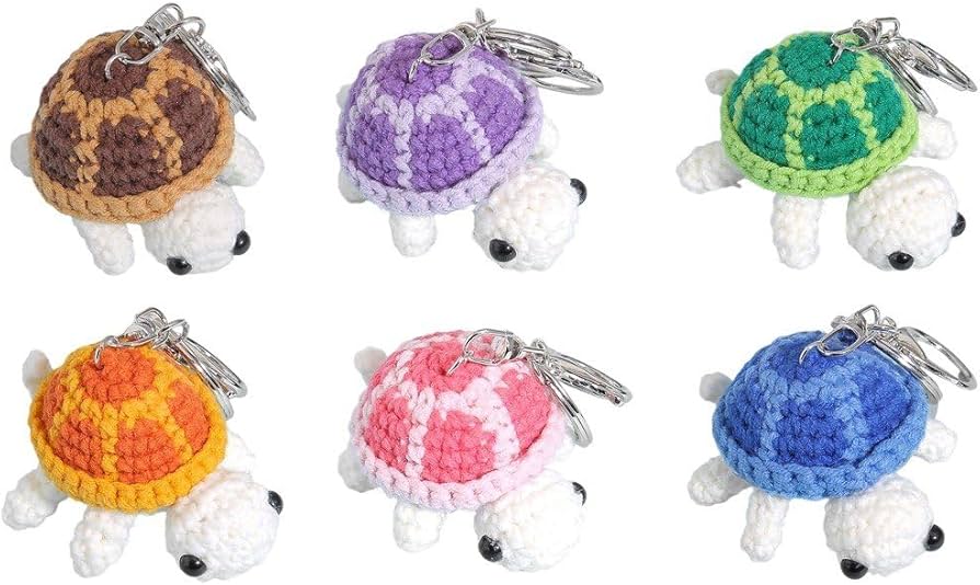 Amazon.co.jp: かぎ針編みキーホルダー 亀 ミニカメ ぬいぐるみ バッグ