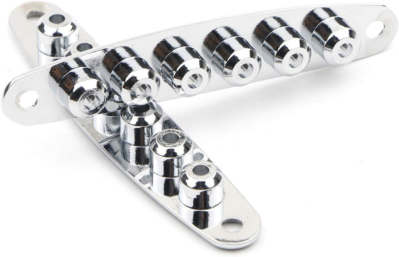 Exсluѕіvе Dіѕсоunt 80% оƒƒеr Swhmc 2pcs Set Chrome Guitar Mounting Ferrules Through Body Instead String Bushing Metal Plate Guitar Parts Replacement Accessories for Bass Guitar