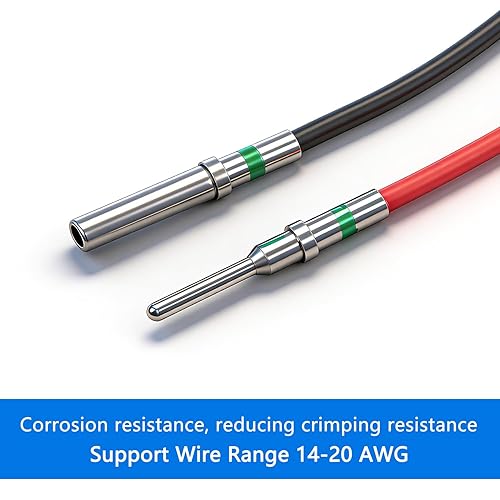 Miniatura 6 de 30 pares (60 unidades) de clavijas DT tamaño de contacto 16 macho hembra, kit de conector/terminal DT para conector Deutsch 14-20 AWG calibre de