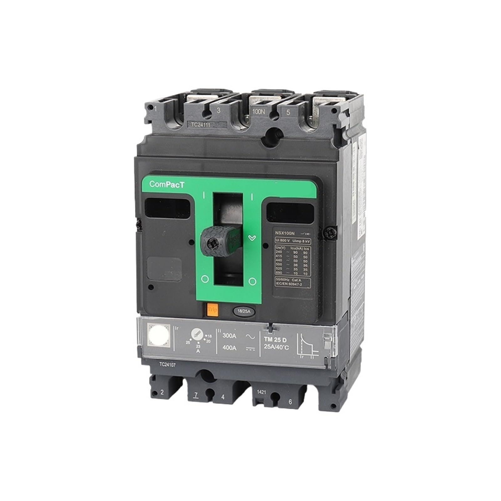 Disjoncteur 3P NSX100N TMD 32 contre les surcharges électriques des grands bâtiments