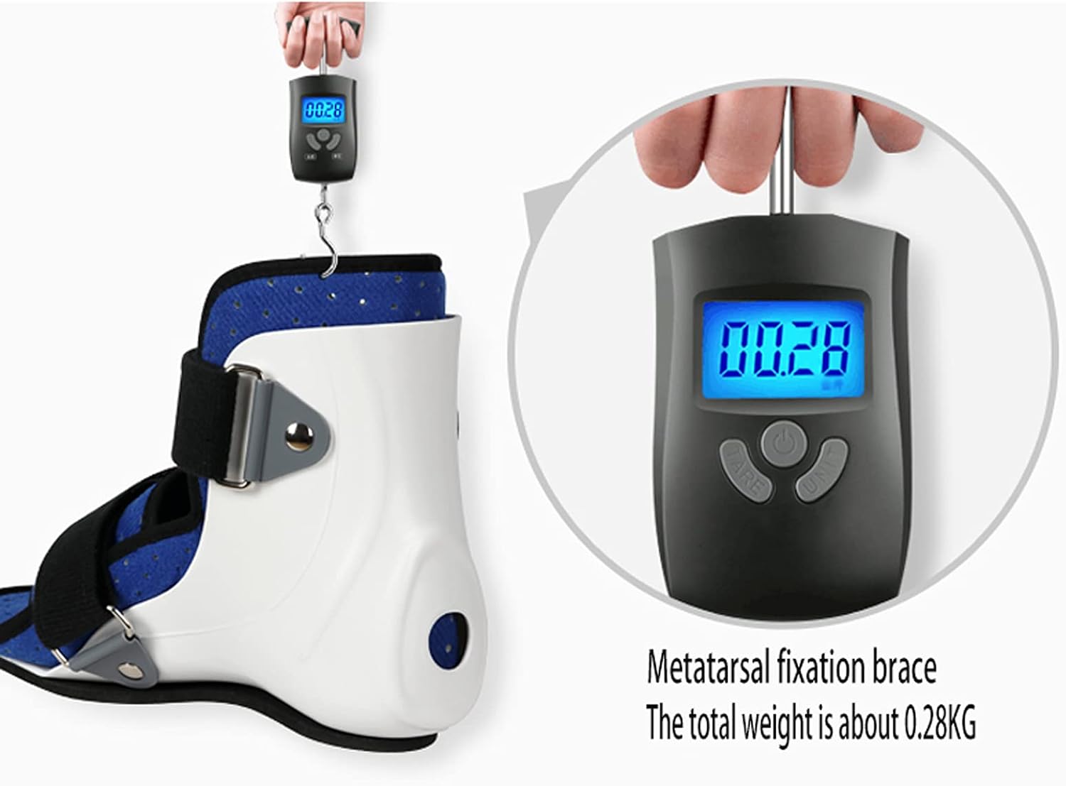 Orthosis Boots Ankle Brace with Stable Cover Support Breathable Non-Slip Leg for Fracture Nursing Care Fixed Pain Relief Instead Plaster (Right-L