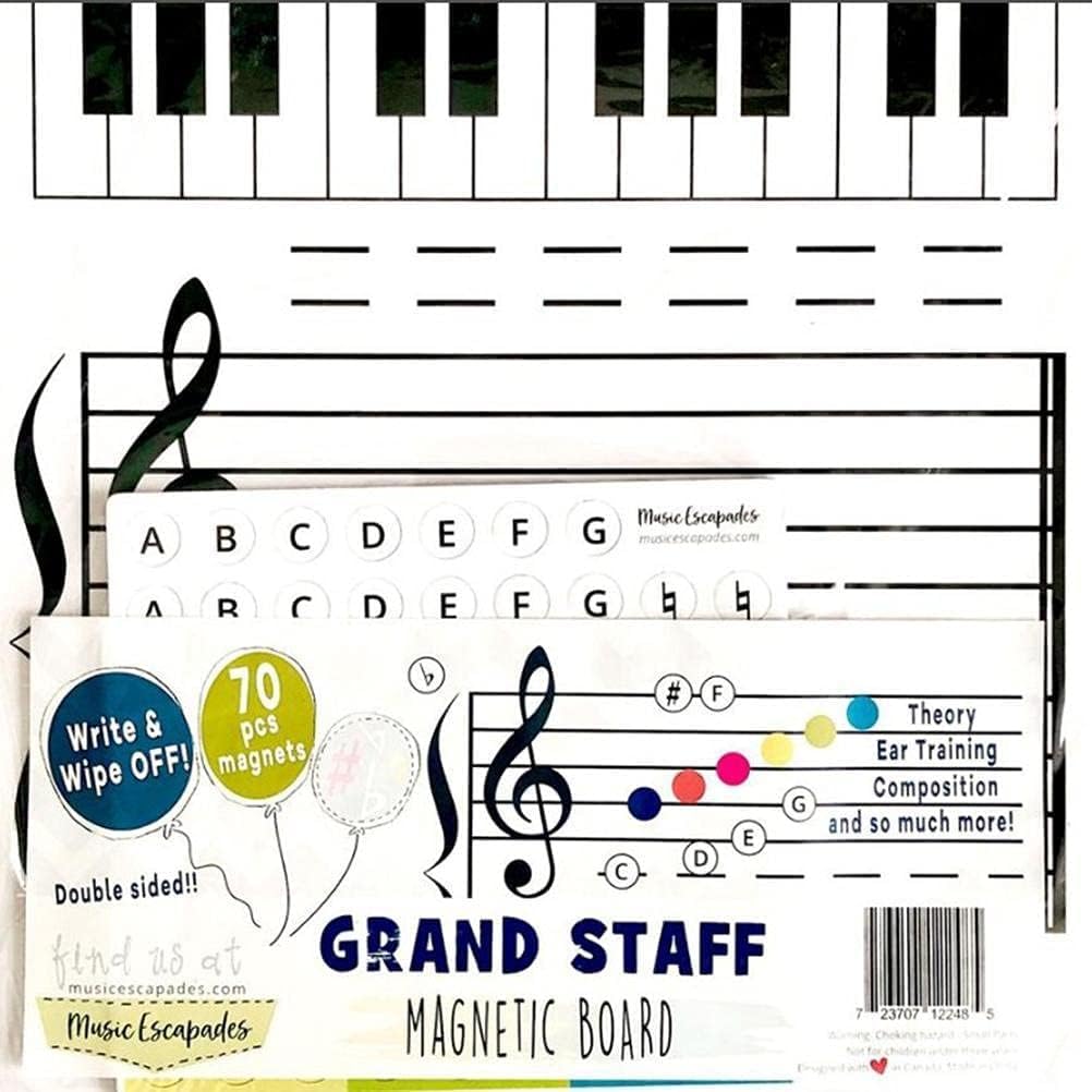 Magnetic Dry-Erase Board Note Reading Board for Piano Teacher & Music Classroom Gift