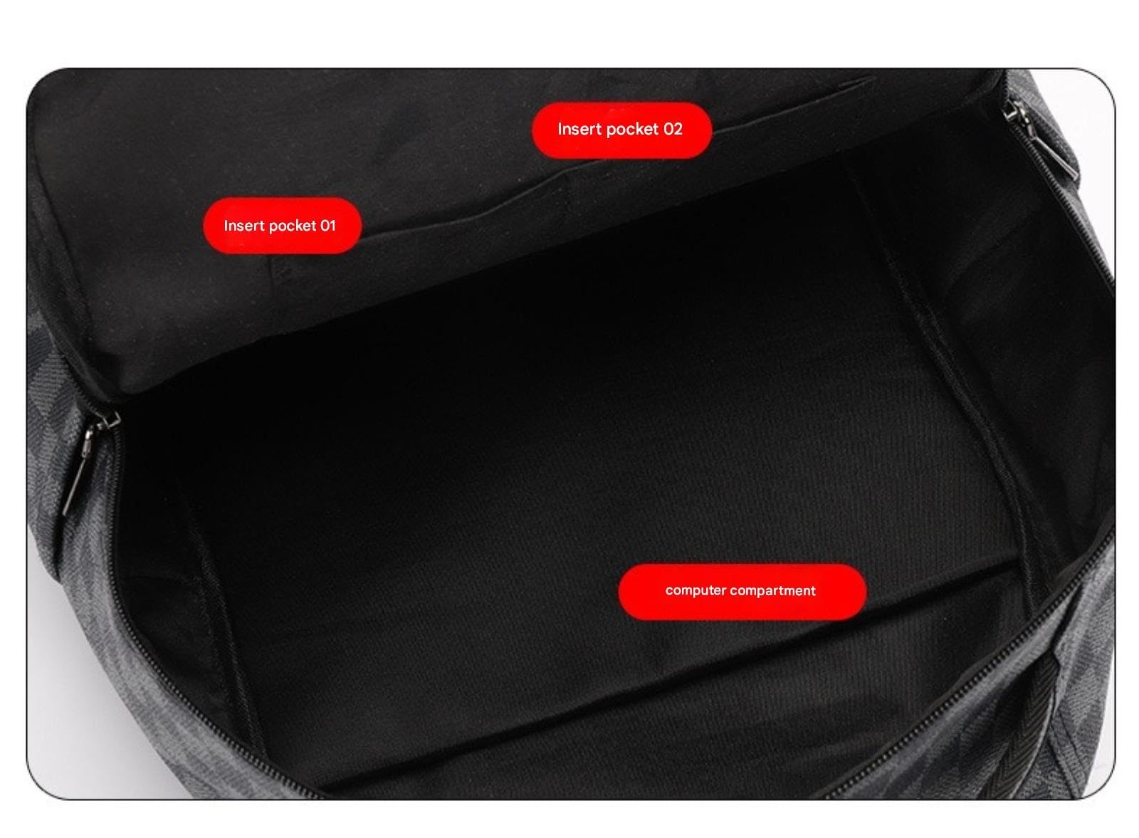 Zaino casual e leggero per computer portatile in tela per viaggi, affari, scuola e outdoor, zaino impermeabile da viaggio, zaino da trekking per uomo