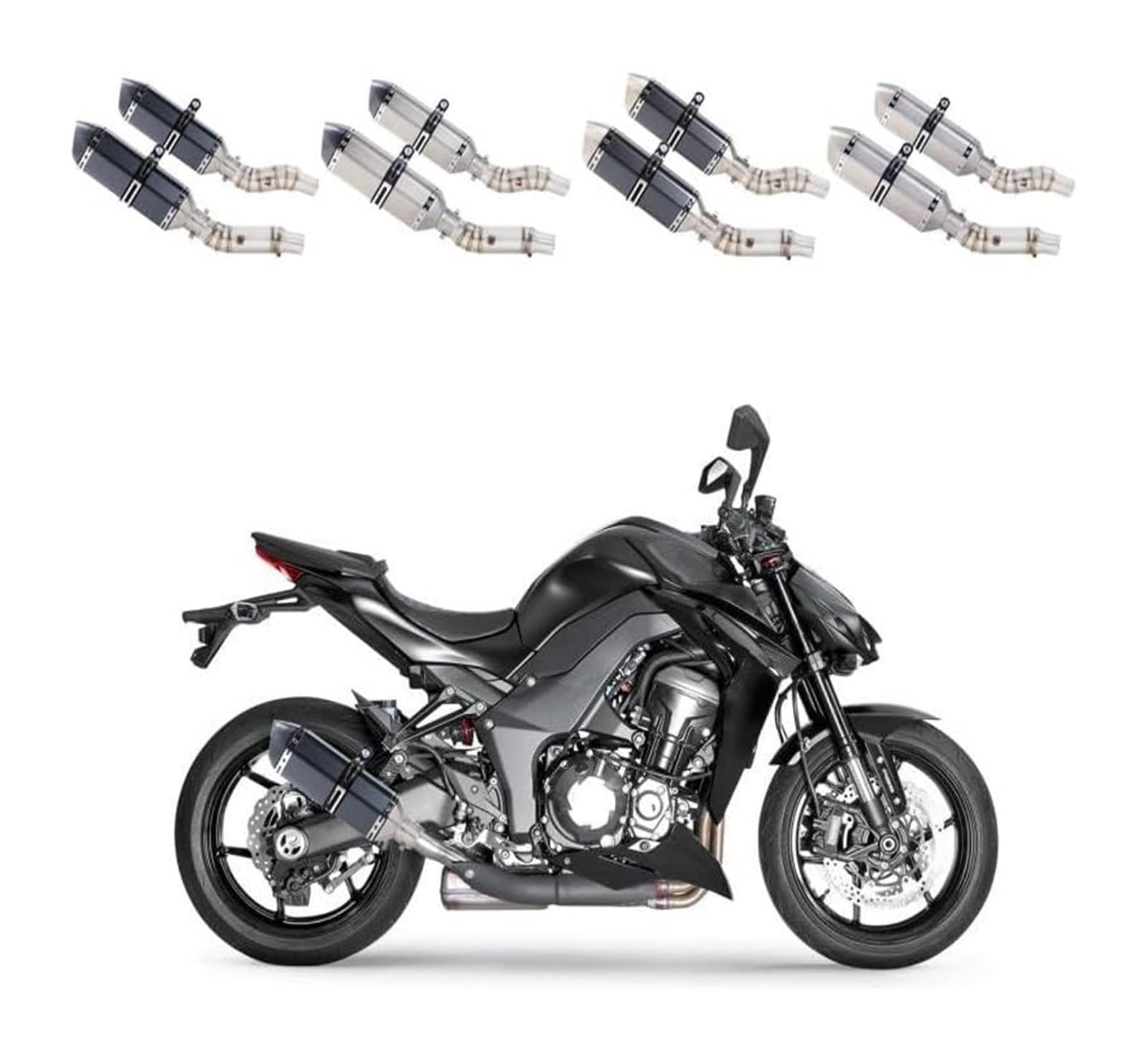 Amazon | オートバイ排気管マフラー 用 Z1000 2010-2019 オートバイ