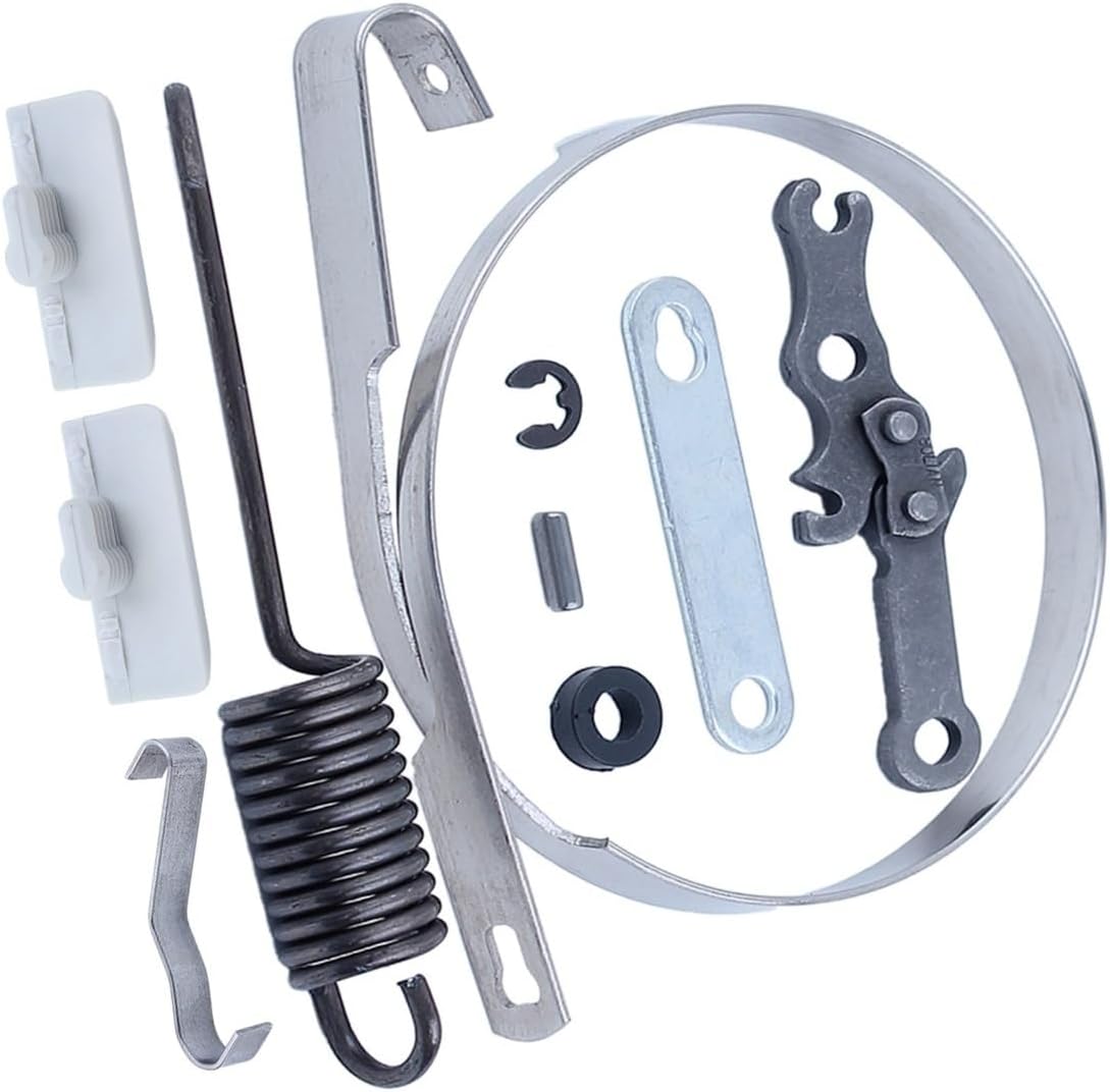 Chainsaw Brake Band Repair Kit Fit For MS250 MS230 With Flat Spring, Chainsaw Guide Bumper Strip Replacement