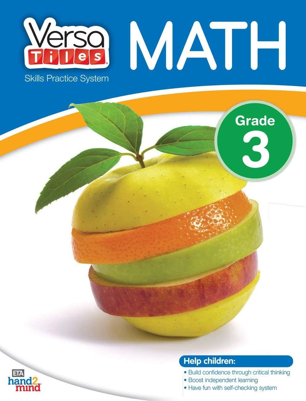 hand2mind VersaTiles Skills Practice Math Activity Book (Grade 3)