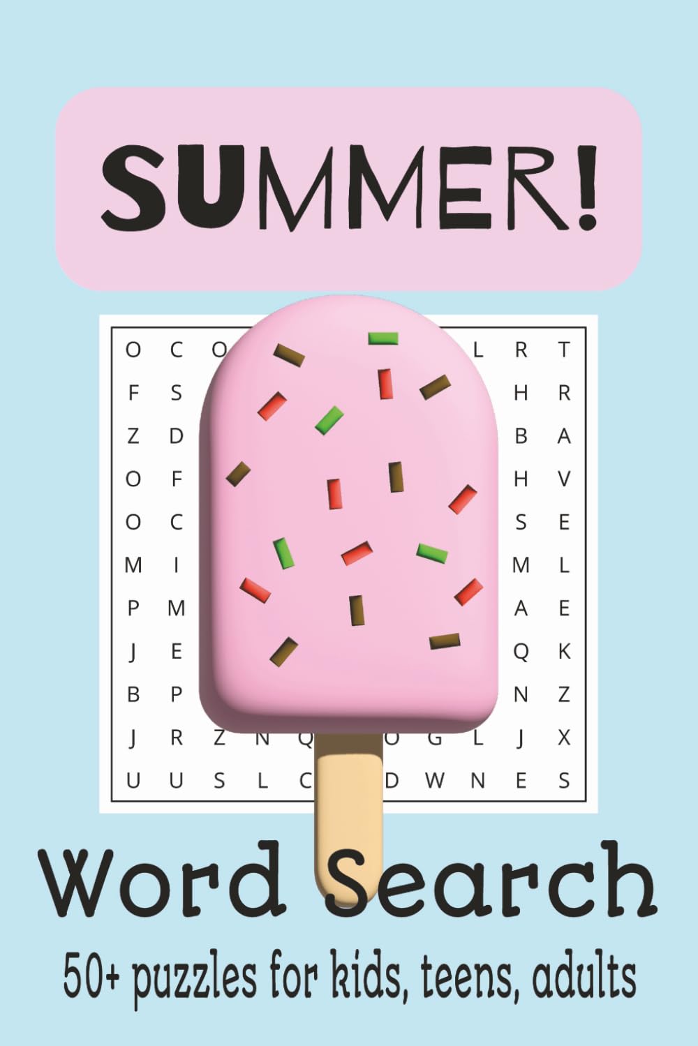 Summer! Word Search Book: 6x9 inches, 110 pages | 50+ puzzles