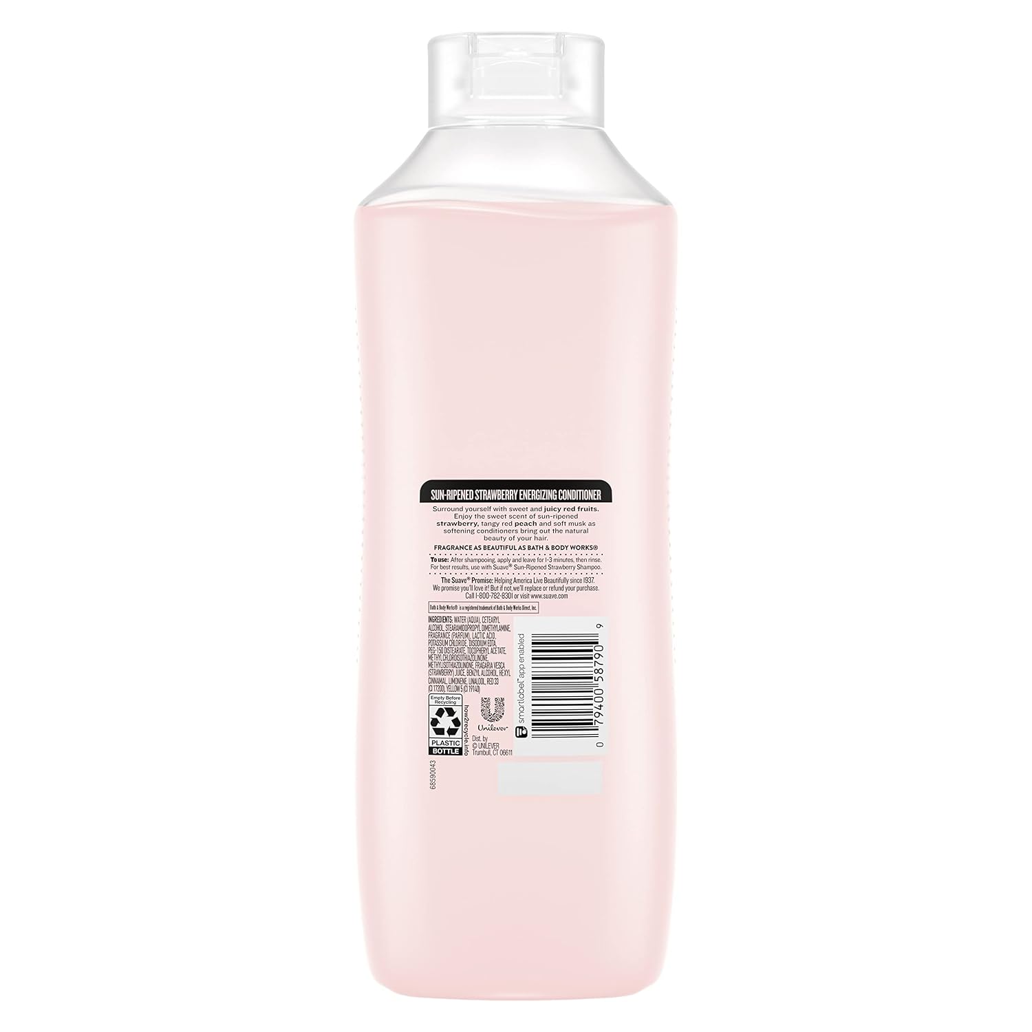 Suave Essentials Conditioner Conditioner for Dry Hair Strawberry Infused with Strawberry Extract and Vitamin E 30 oz image 2