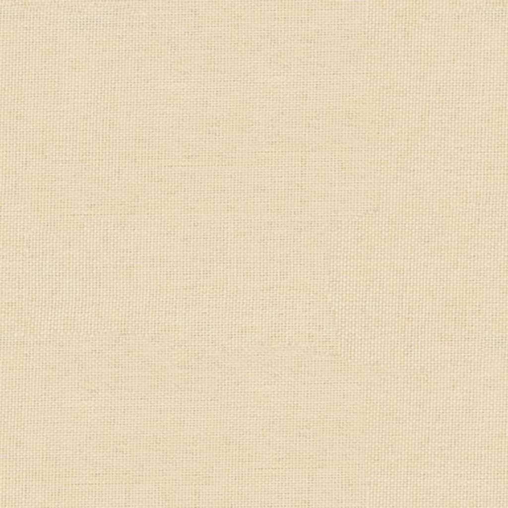 pouf poggiapiedi,pouf contenitore rotondo,Poggiapiedi Crema 60x60x39 cm in Tessuto e SimilpelleGeeignet für Wohnzimmer, Schlafzimmer, Bad