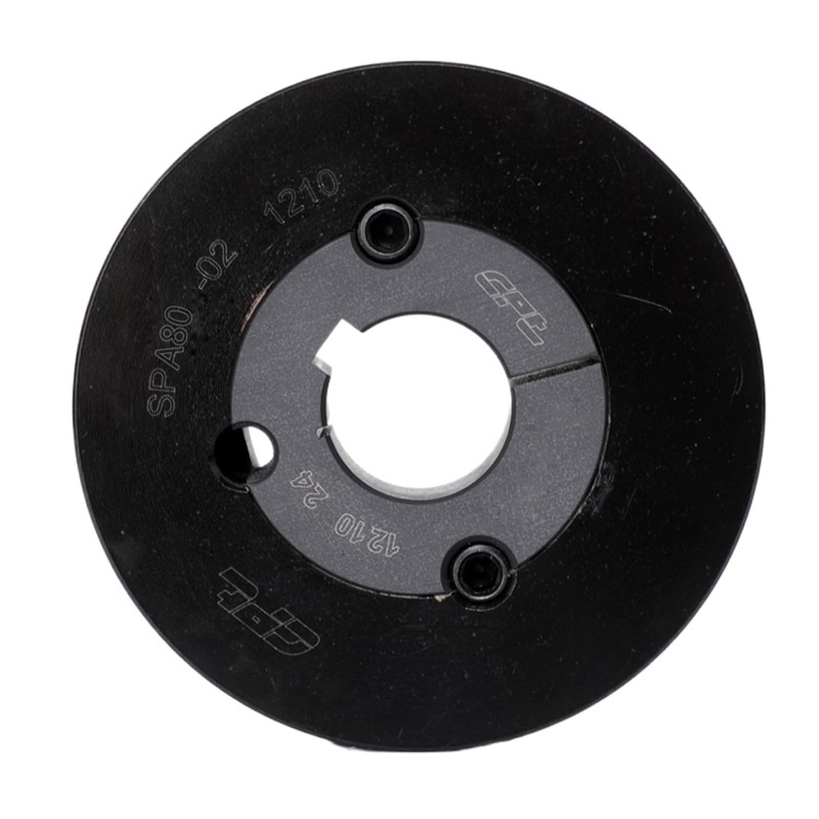 Polea de correa en V CPT SPA de doble ranura, diámetro exterior de 85,5mm, diámetro de paso de 80mm, buje 1210, SPA80-02-1210(24mm)