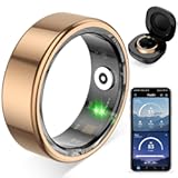 R02 Smart Ring&comma; a Smart Ring for Women and Men&comma; with a Charging case&comma; Supports Heart Rate&comma; Blood Oxygen&comma; Sleep Health Monitoring&comma; and Sports Tracking Ring&period; &lpar;Rose Gold&comma; 8&num;&rpar;