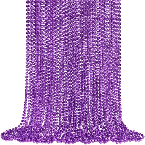 Collares de cuentas SHAOQINLIN x30 unidades collares metálicos para fiestas de 33 pulgadas