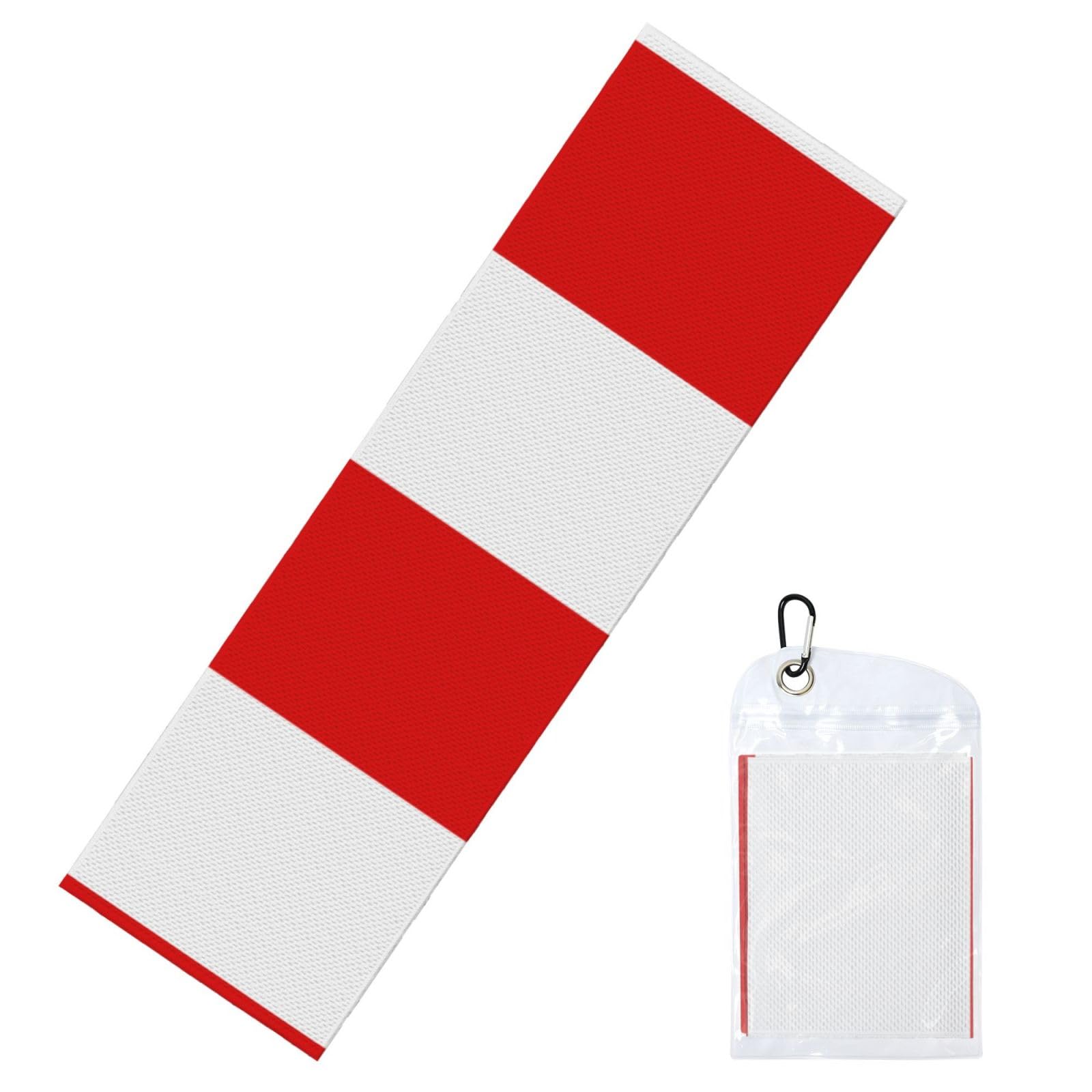 HGIUYDRD Flag of Thuringia Print Cooling Sports Towel with PVC Carry Bag for Gym, Beach, Golf and World Cup Events