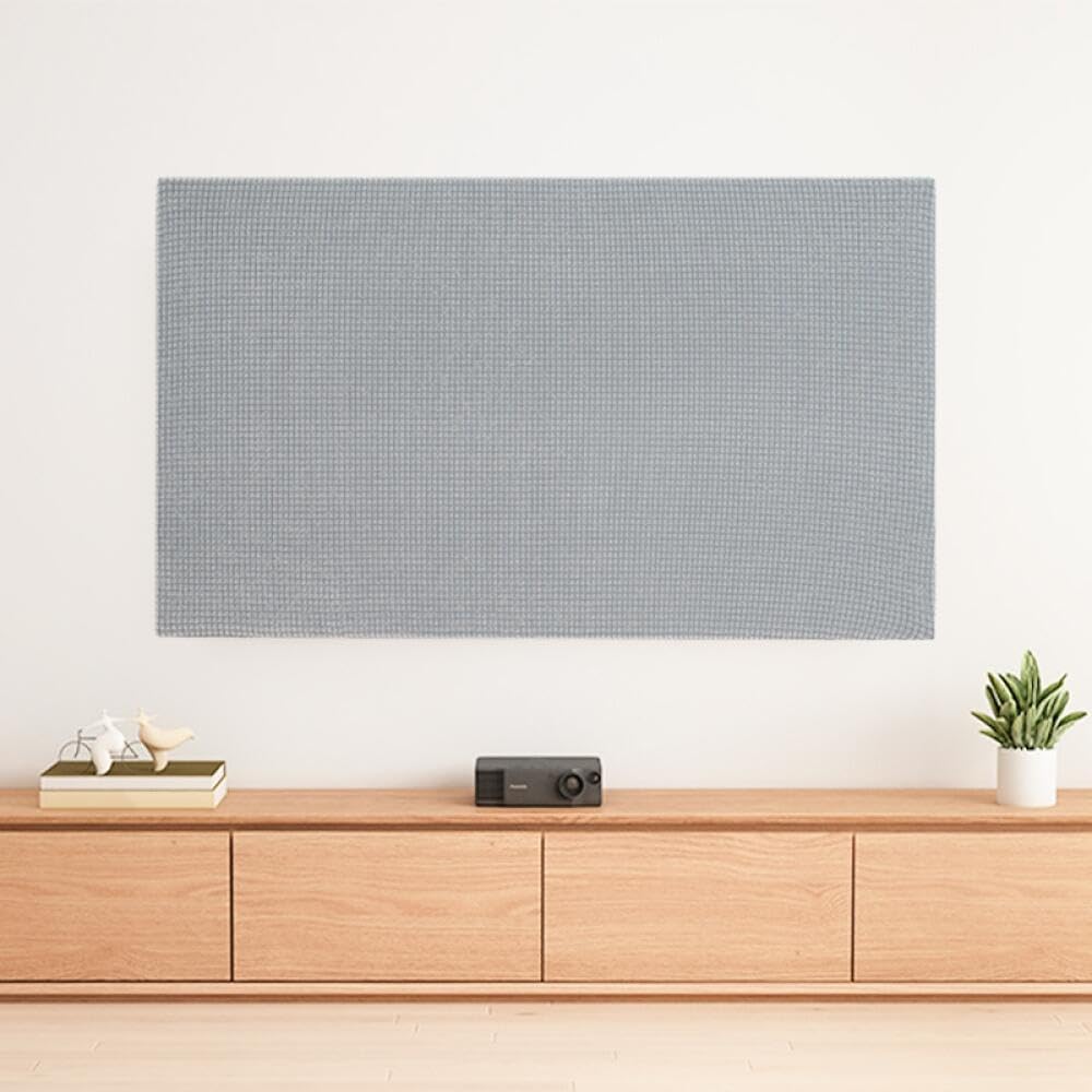 TV Screen Protector, TV Display Protector for LCD LED Dust Cover, Television Cover Dustproof, Lightweight Water-Resistant Material, for Family Theater Systems-Tea green||100 inch