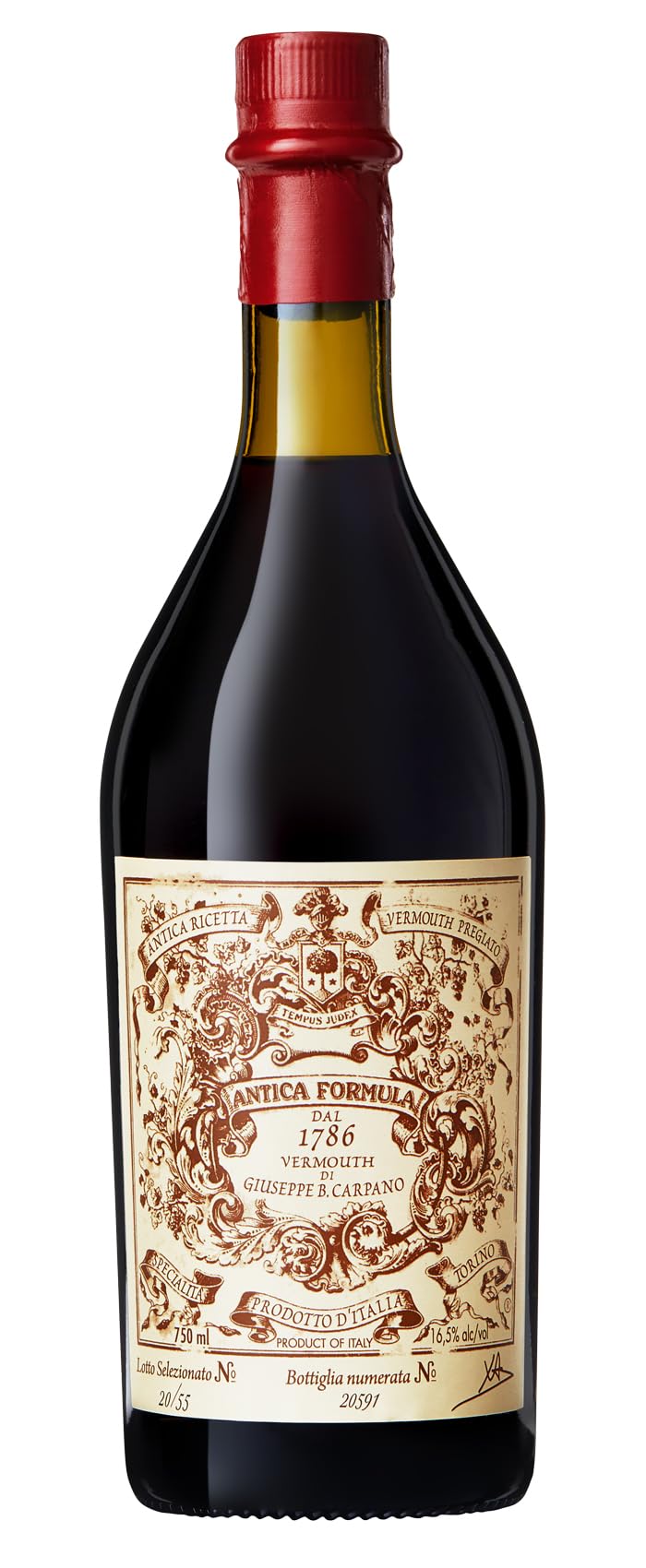 Antica Formula Vermouth | Roter Wermut aus Italien perfekt als Aperitif, Digestif oder in Cocktails (1 x 0,75l)