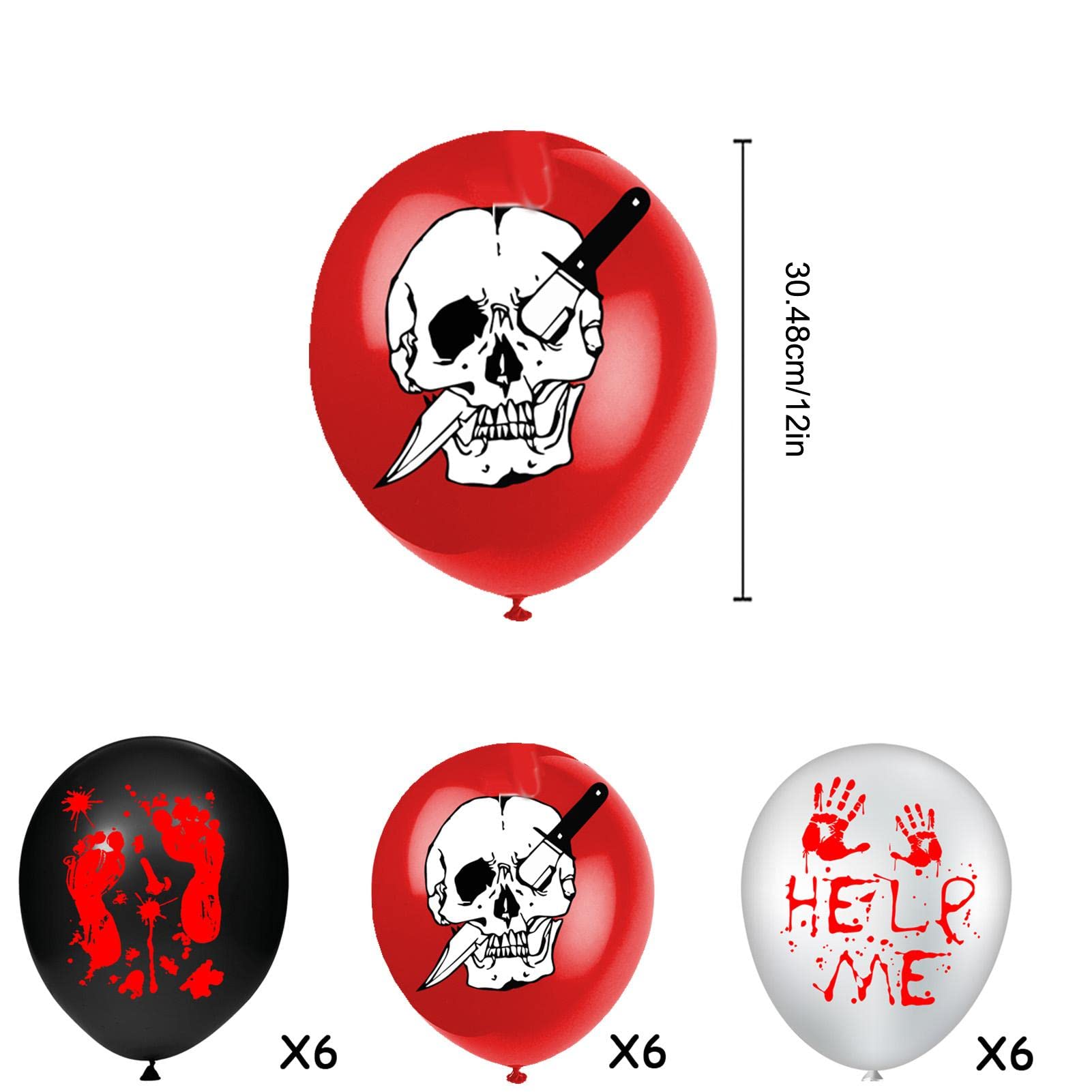 5 Ballons d'halloween,bannière Ballon Happy Halloween - Décoration Ballons d'halloween pour Les faveurs Fournitures fête à la Maison, Ballons fête d'halloween