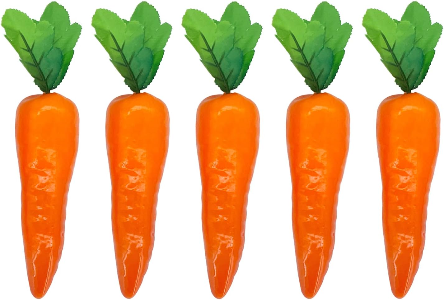Lorigun 5 Pcs Simulation Carrots Artificial Vegetables Home&Kitchen Decorations