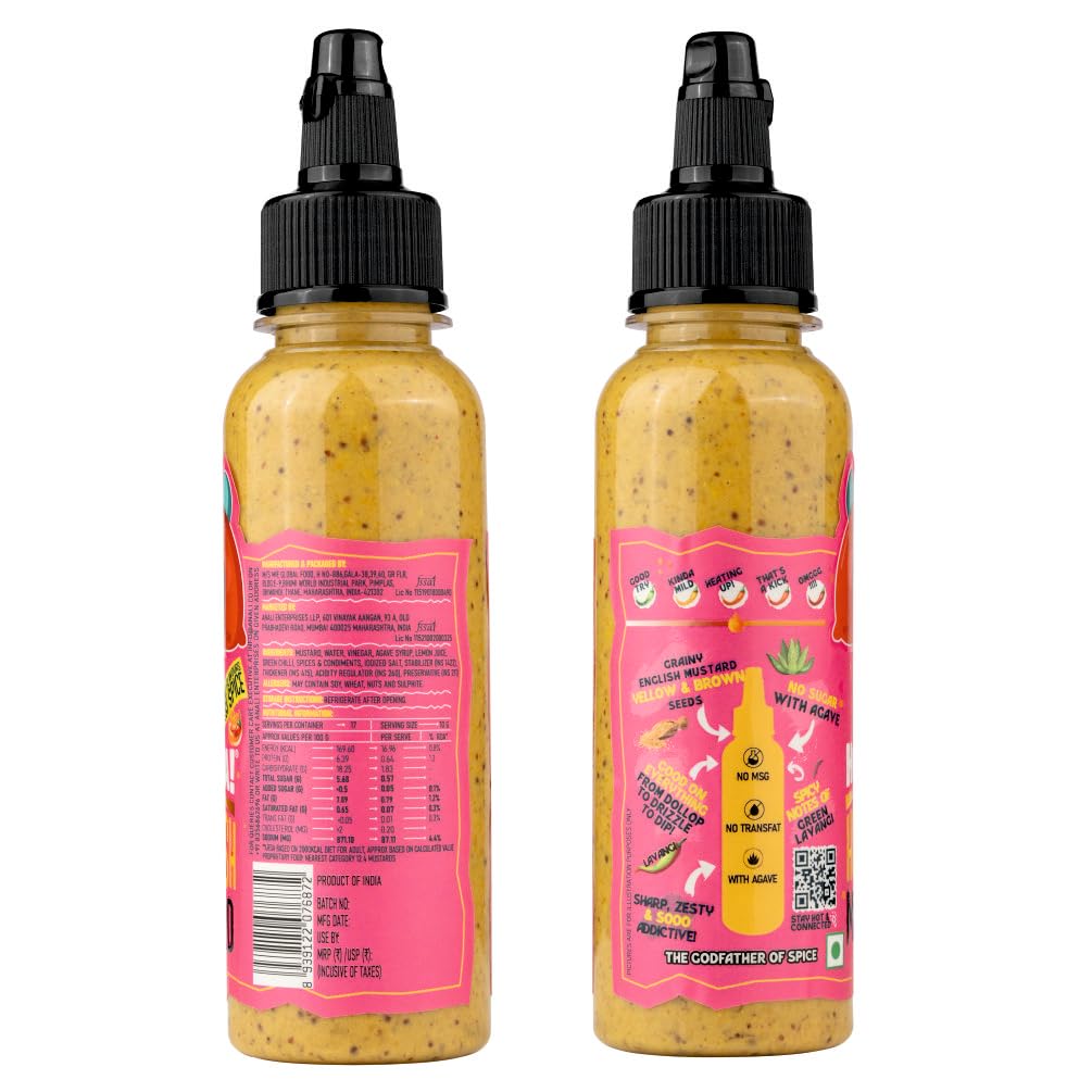 Hotchaa! Hot English Mustard Sauce- New Launch Desi Spice Sauce, Made with Yellow and Brown Mustard Seed, NO MSG, Vegan, No Oil - Image 7 thumbnail
