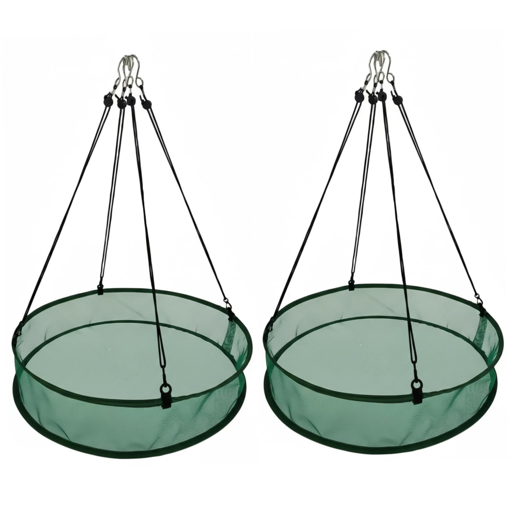 Cage en maille verte pour mangeoires d'extérieur, idéal pour balcon propre