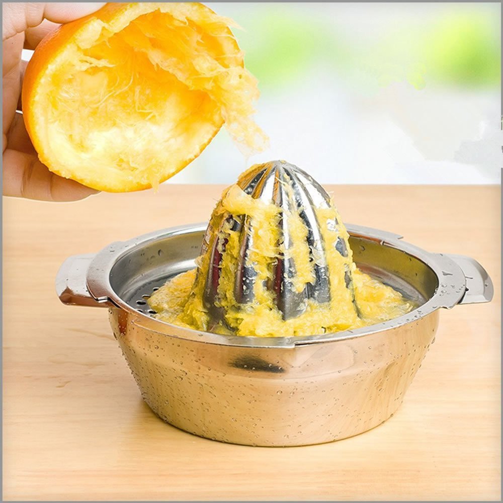 Presse Agrumes Manuelle Presse-Agrumes Manuel En Inox 400 Ml - Multifonction Pour Orange, Citron, Pamplemousse - Passe Lave-Vaisselle Accessoire Lave-vaisselle Safe