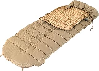 DOD(ディーオーディー) ゆったりマミーシュラフ 寝袋 キャンプ 快適使用温度5℃ 車中泊 春 秋 冬 S1-187-BR