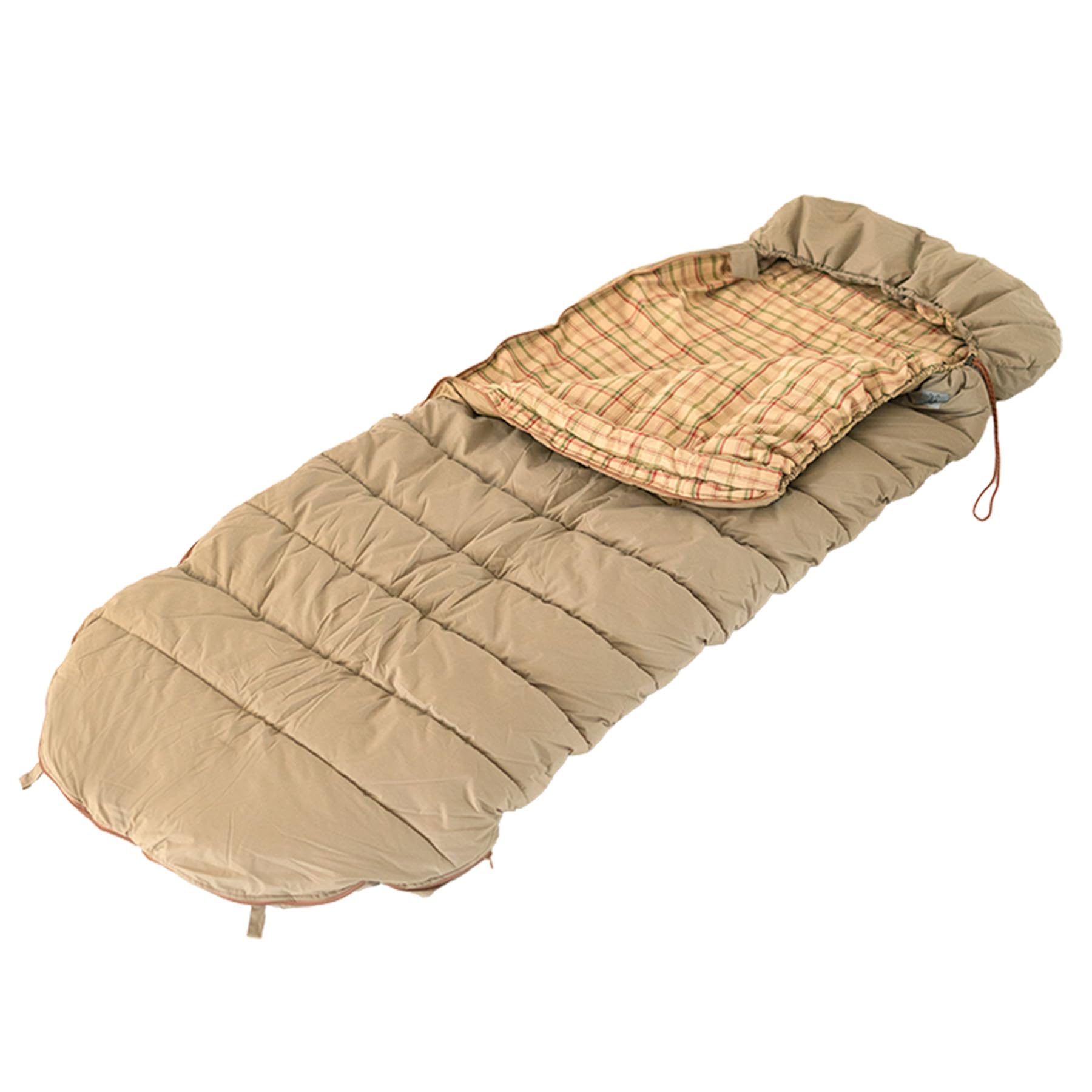 DOD(ディーオーディー) ゆったりマミーシュラフ 寝袋 キャンプ 快適使用温度5℃ 車中泊 春 秋 冬 S1-187-BR