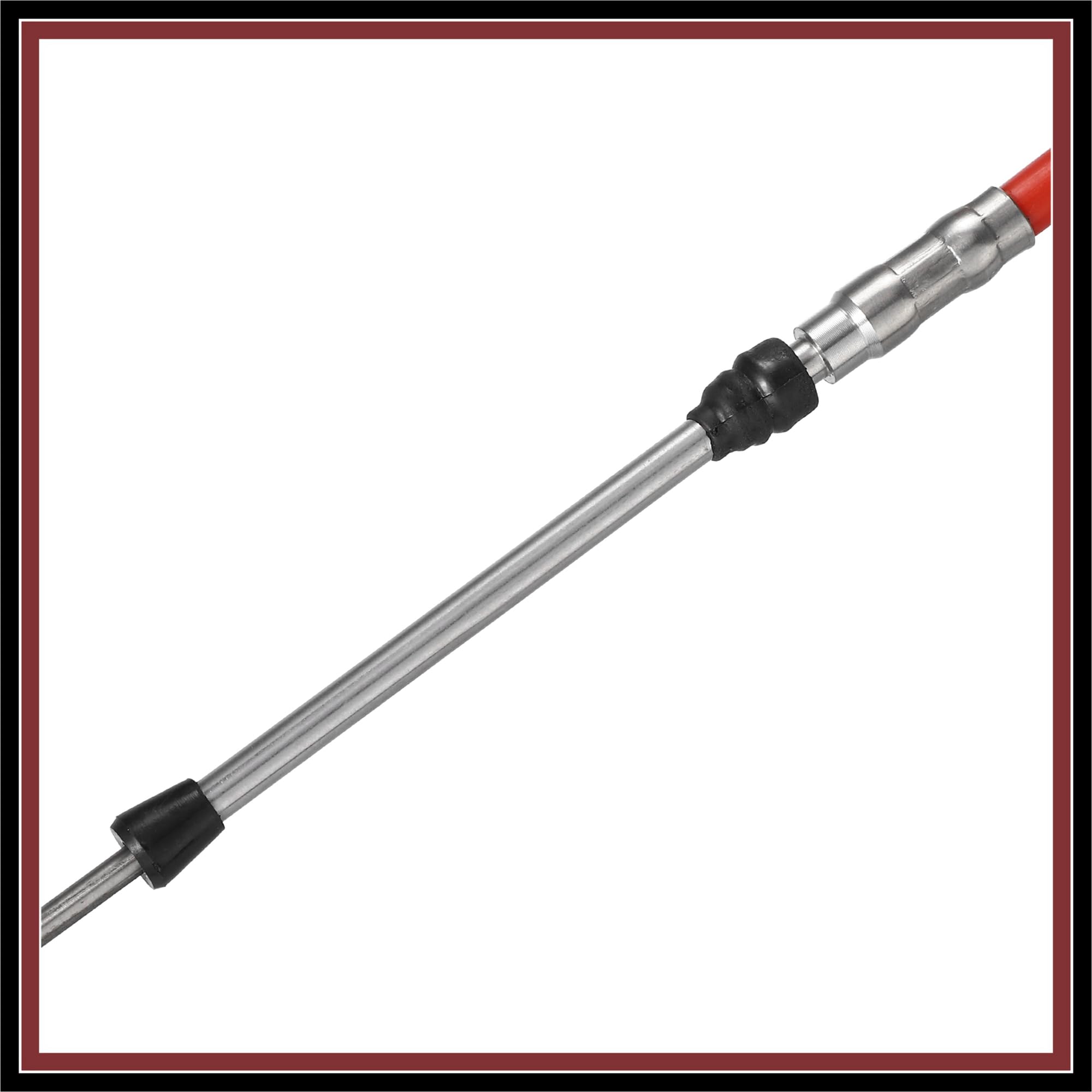 2 cables de caja de control remoto de cambio del acelerador de 13 pies y 157 pulgadas, material duradero rojo