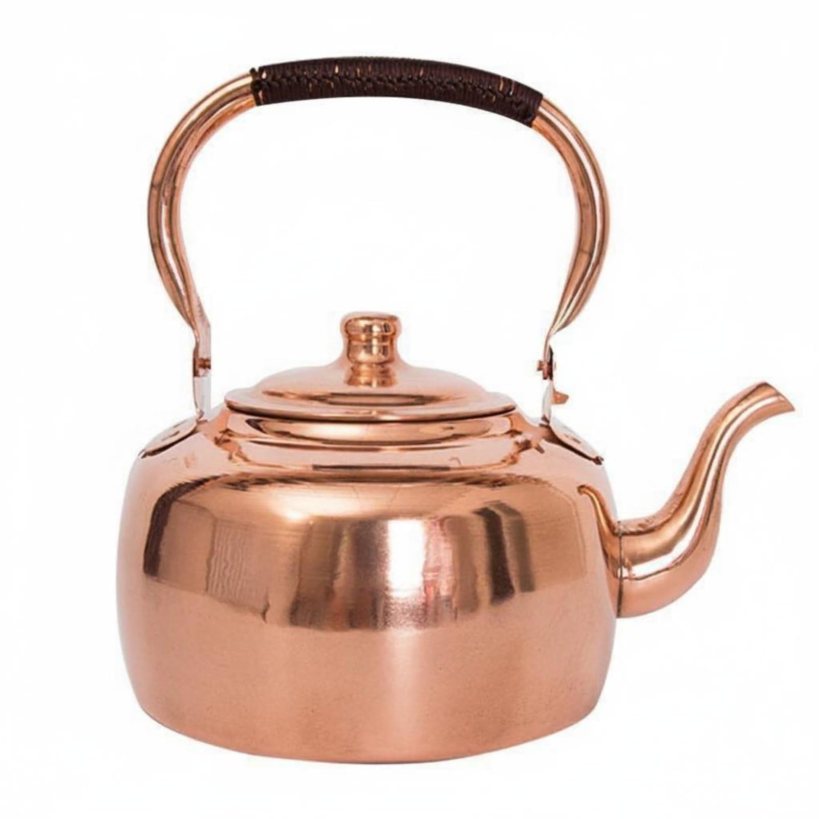 Bouilloire en cuivre traditionnel de 5L au design d'exception pour les fetes