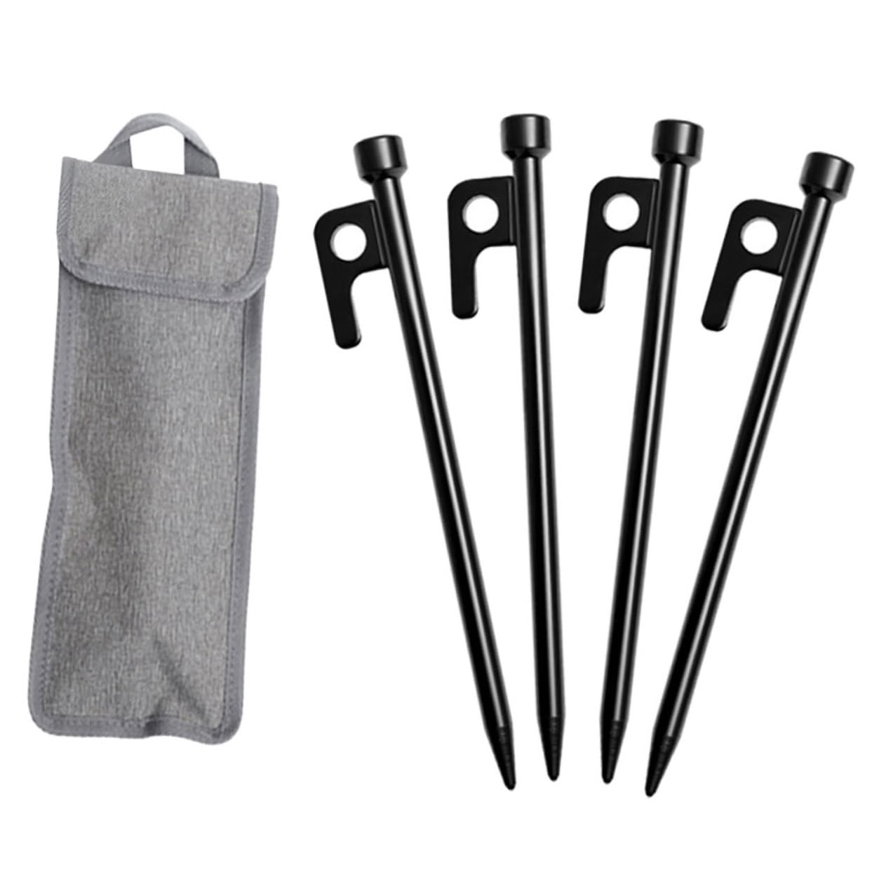 Abaodam Zeltbodennägel Aus Metall Für Camping Zeltpfähle Zum Befestigen Outdoor-bodenheringe Mit Scharfem Ende Für Sand Und Schnee