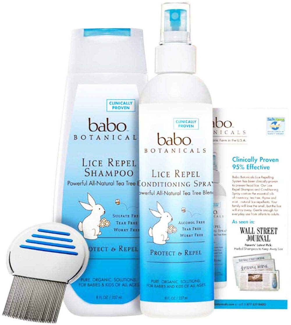 Babo BotanicalsLice Prevention Essentials, 3 Piece Kit